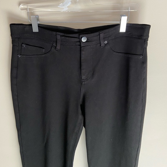 Chico's Black Ponte Pants | Women's Sz 8 - Chico's Sz 1 - Picture 3 of 10